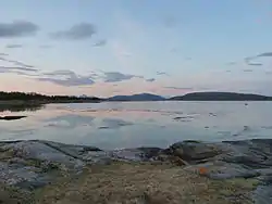 Vårkveld. Utsikt fra Ness