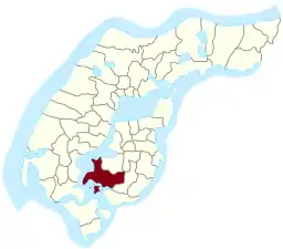 Placeringen af kommunen i Thisted Amt.