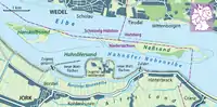 Kort over Jork ved Elben