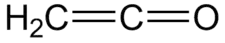 Strukturformel for ethenon