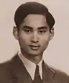 Kong Ananda Mahidol (Rama VIII) af Thailand (1944).