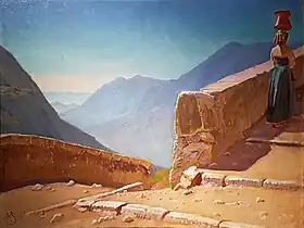 Trappen til Porta Flora i Civita d'Antino, 1911