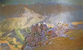 Udsigt fra Civita d'Antino, 1938, Imago Museum