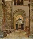 Kristian Zahrtmann, Fra Ribe domkirke. Et af kapellerne, 1875, Ribe Kunstmuseum