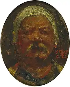 Kristian Zahrtmann, Selvportræt, Den Hirschsprungske Samling