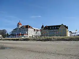 Kurbygninger ved stranden
