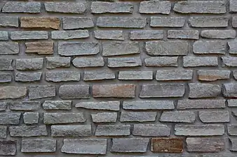 Finsk kvartsit brugt som mursten