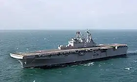 USS Makin Island (LHD-8) under søprøver i 2008
