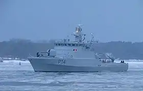 LKL Aukštaitis (P14) tidligere HDMS Lommen (P559), nu i den litauiske flåde