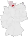 Tyskland, beliggenhed af Segeberg markeret