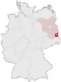 Tyskland, beliggenhed af Landkreis Spree-NeißeWokrejs Sprjewja-Nysa markeret