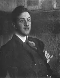 Porträtt av docent Martin Lamm (1904).