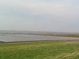 Landindvinding ved  Hedwigenkoog