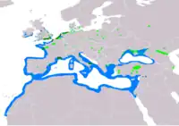 Udbredelse af I. melanocephalus Yngler Hjemmehørende Yngler ikke