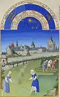 Bønder på markenTrès Riches Heures.