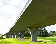 Letbanebroen over Egådalen.