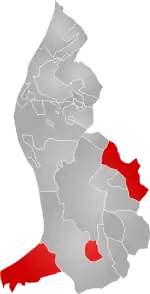 Balzers lokalisering (markeret med rødt)