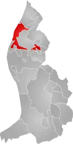 Gamprins lokalisering