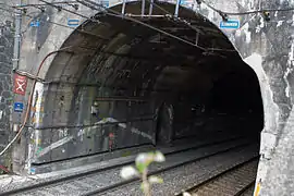 Indkørslen ved Modane på franske side