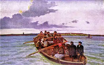 Færge over Fur Sund ved Limfjorden