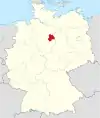 Tyskland, beliggenhed af Gifhorn markeret