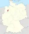 Tyskland, beliggenhed af Vechta markeret