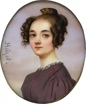 Lola Montez. Portræt af Joseph Heigel før 1840