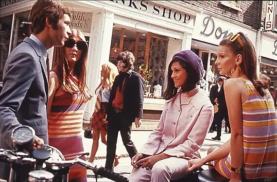 Herre- og damemode i Swinging London, 1966