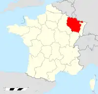 Map of Lorraine