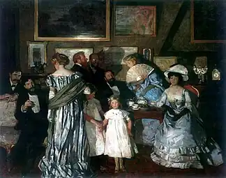Aften på værkstedet, 1904Soirée à l'Atelier