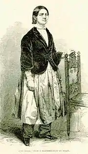 Kvindesagsforkæmper Lucy Stone 1853