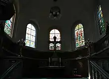 Mosaikvinduerne fremstiller Syndefaldet