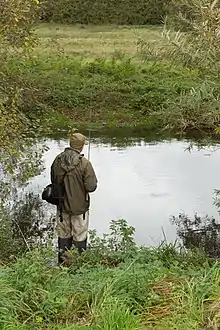 Flådfiskeri ved Lyngbygårds Å
