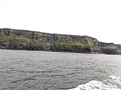Cliffs of Moher set fra færgen