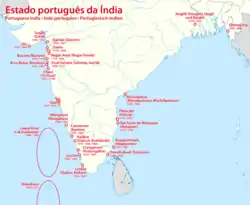 Portugisisk Indiens placering