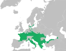 Springfrøens udbredelse