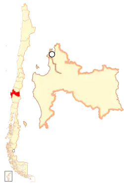 Biobíos placering i Chile