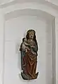 Maria med barn, træfigur niche