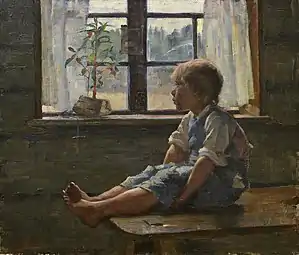 Alene hjemme, 1885