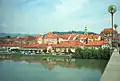 Den gamle bydel og floden Drava