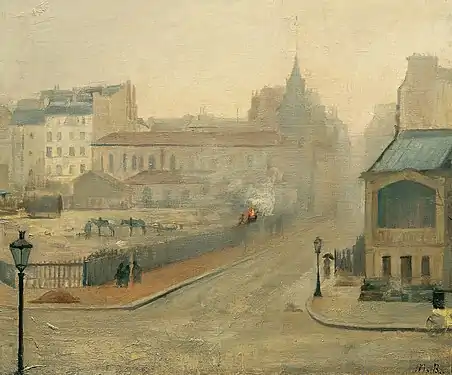 I tågen, 1882