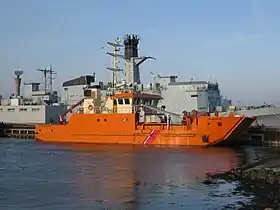 A563 Marie-Miljø langs kaj ved Flådestation Korsør