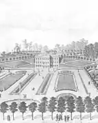 Haven ved Marienlyst efter Jardins omlægning o. 1760