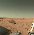 Billede taget af kamera 1 på Viking lander 1.