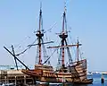 Mayflower IIin Plymouth Harbor
