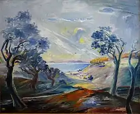 Landskab ved Bodensøen, 1928