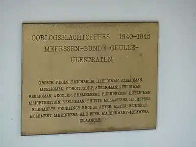 Krigsoffer 1940-1945 (Fredskapel ved market)