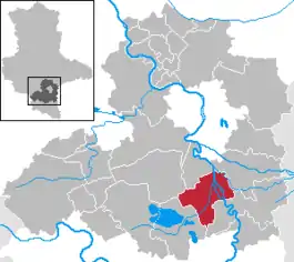 Lage der Kreisstadt Merseburgim Saalekreis