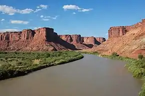 The Green River ved Canyonlands National Park