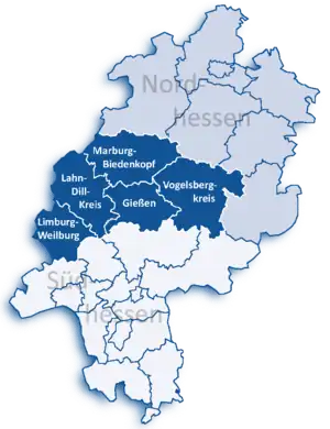 Regierungsbezirk Gießen i Hessen